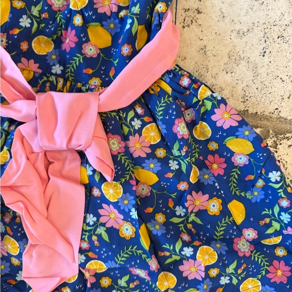 American Girl Fresh Lemons Market Dress For Your Little Girl Size 6 NEW Floral - Picture 3 of 9
